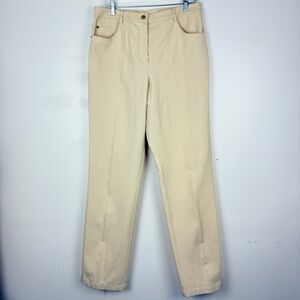 Vintage St. John Sport Beige Pants Straight Leg Minimalist Quiet Luxury